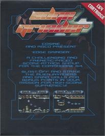 Box back cover for Edge Grinder on the Commodore 64.