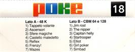 Box back cover for Elliot on the Commodore 64.