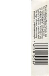 Box back cover for Estra on the Commodore 64.