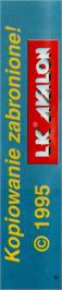 Box back cover for F1 Tornado on the Commodore 64.
