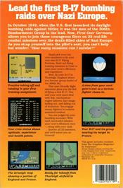 Box back cover for First Over Germany on the Commodore 64.