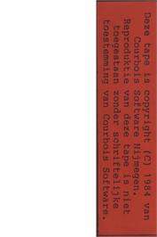 Box back cover for Five Card Stud on the Commodore 64.