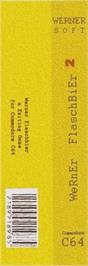 Box back cover for Flaschbier 2 on the Commodore 64.