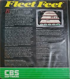 Box back cover for Fleet Feet on the Commodore 64.