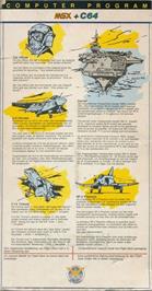 Box back cover for Flight Deck on the Commodore 64.