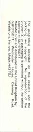 Box back cover for Forestland on the Commodore 64.