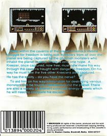 Box back cover for Frost Byte on the Commodore 64.