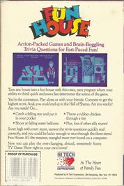 Box back cover for Fun House (1989) on the Commodore 64.