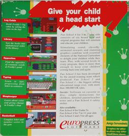 Box back cover for Fun School 4: for 5 to 7 Year Olds on the Commodore 64.
