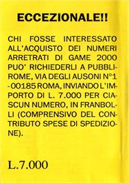 Box back cover for Galaxia 7 on the Commodore 64.