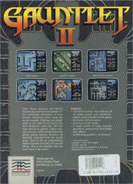Box back cover for Gauntlet 2 on the Commodore 64.