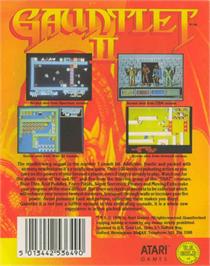 Box back cover for Gauntlet II on the Commodore 64.