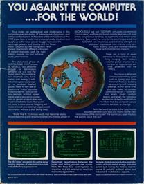 Box back cover for Geopolitique 1990 on the Commodore 64.