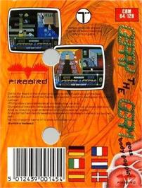 Box back cover for Gerry The Germ Goes Body Poppin on the Commodore 64.