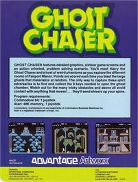 Box back cover for Ghost Chaser on the Commodore 64.