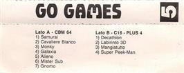 Box back cover for Gnome on the Commodore 64.