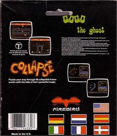 Box back cover for Gogo The Ghost / Spukschloss (Sonnenverlag) on the Commodore 64.