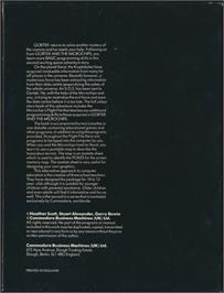 Box back cover for Gortek And The Kryptobytes on the Commodore 64.