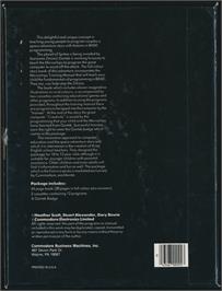 Box back cover for Gortek And The Microchips on the Commodore 64.