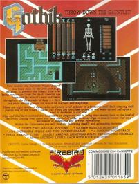 Box back cover for Gothik on the Commodore 64.