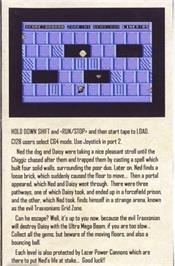 Box back cover for Grid Zone on the Commodore 64.