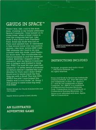 Box back cover for Gruds In Space on the Commodore 64.
