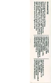 Box back cover for Gumshoe on the Commodore 64.