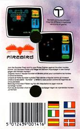 Box back cover for Gunstar on the Commodore 64.
