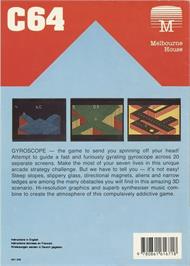 Box back cover for Gyroscope on the Commodore 64.