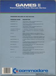 Box back cover for Hangman 2 (CUE / Commodore) on the Commodore 64.