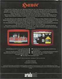 Box back cover for Hanse on the Commodore 64.