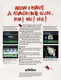 Box back cover for Hard, Die on the Commodore 64.
