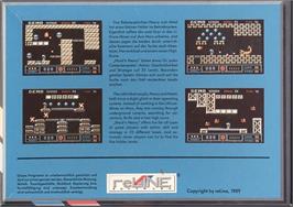 Box back cover for Hard'n'heavy on the Commodore 64.