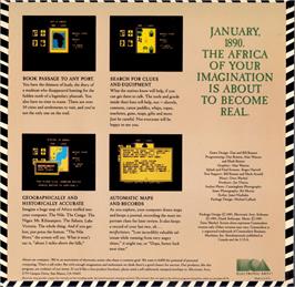 Box back cover for Heart of Africa on the Commodore 64.