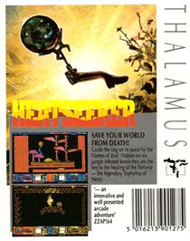 Box back cover for Heatseeker on the Commodore 64.