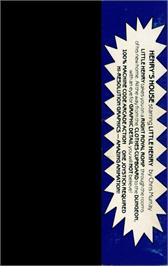 Box back cover for Henry's House on the Commodore 64.