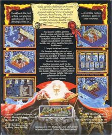 Box back cover for Hero Quest on the Commodore 64.