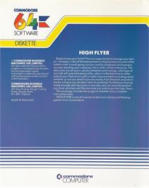 Box back cover for High Flyer (Ceteka Software) on the Commodore 64.