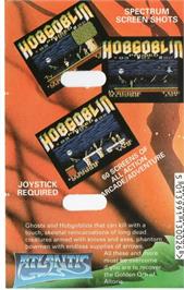 Box back cover for Hobgoblin on the Commodore 64.