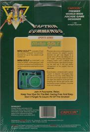 Box back cover for Hole-in-One on the Commodore 64.