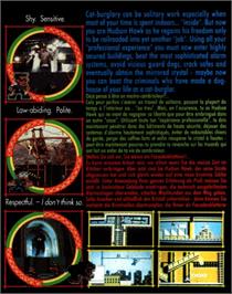 Box back cover for Hudson Hawk on the Commodore 64.
