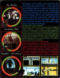 Box back cover for Hudson Hawk on the Commodore 64.