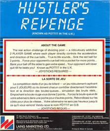 Box back cover for Hustler's Revenge on the Commodore 64.