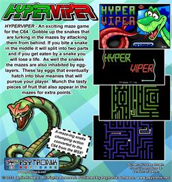 Box back cover for Hyper Viper on the Commodore 64.