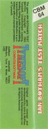 Box back cover for Ian Botham's Test Match on the Commodore 64.