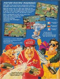 Box back cover for Indy Heat on the Commodore 64.