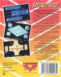 Box back cover for Intensity on the Commodore 64.