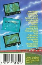 Box back cover for International Truck Racing on the Commodore 64.