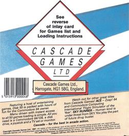 Box back cover for Intruder Adventure on the Commodore 64.