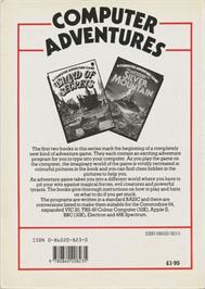 Box back cover for Island Of Secrets on the Commodore 64.